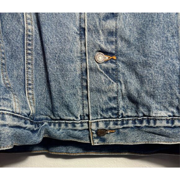 Vintage Levi’s Trucker Jacket 72507-0389 Men’s 3XL Blue Denim Made in USA 2001 - Picture 8 of 14